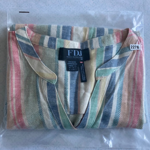 FDJ  French dressing Jeans linen blend top - Picture 7 of 7